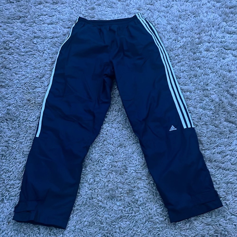 Adidas navy blue pants, size medium